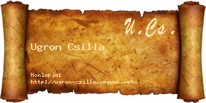Ugron Csilla névjegykártya